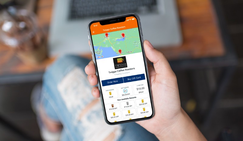 Twiggs Coffee Roasters - Mobile App Ordering Gift Cards and Loyalty Rewards Program